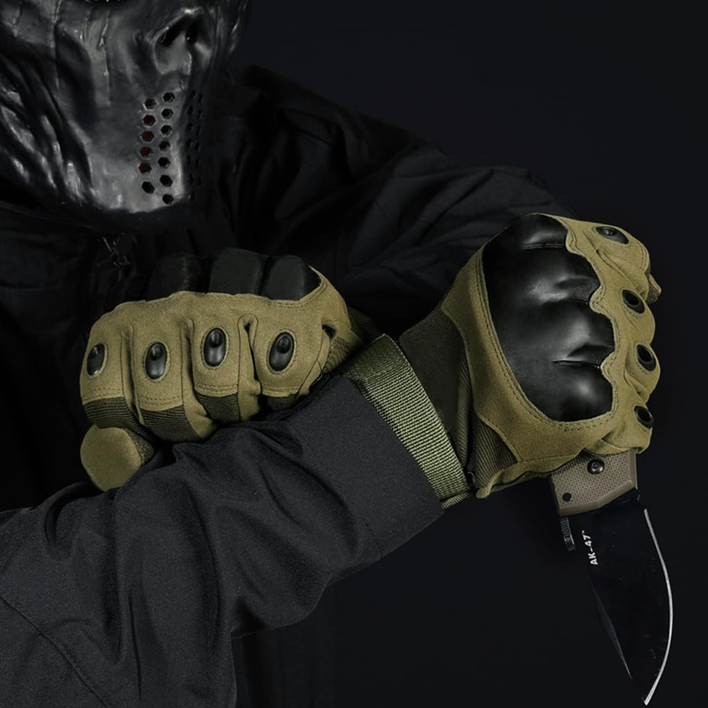 Proberos Tactical Gloves Men Women Winter Warm Outdoor Gloves Touchscreen Motorcycle Gloves with Hard Knuckle & Plush Lining Tactical Gloves for Cycling Motorcycle Hiking Climbing (L, Green) Proberos Tactical Gloves Men Women Winter Warm Outdoor Gloves Touchscreen Motorcycle Gloves with Hard Knuckle & Plush Lining Tactical Gloves for Cycling Motorcycle Hiking Climbing (L, Green)